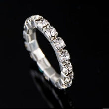 Load image into Gallery viewer, Stunning Multi Row Diamante Stretch Ring