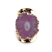 Load image into Gallery viewer, Natural Druzy Stone Ring