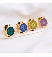 Load image into Gallery viewer, Natural Druzy Stone Ring