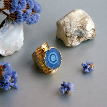 Load image into Gallery viewer, Natural Druzy Stone Ring