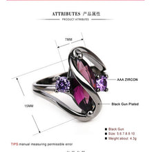 Load image into Gallery viewer, Vintage Purple Zircon Ring