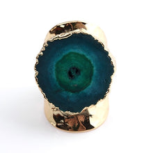 Load image into Gallery viewer, Natural Druzy Stone Ring