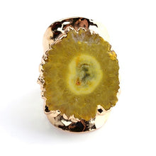 Load image into Gallery viewer, Natural Druzy Stone Ring