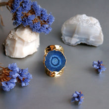 Load image into Gallery viewer, Natural Druzy Stone Ring