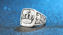 Load image into Gallery viewer, Hip Hop Star Cross Crown Ring