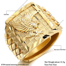 Load image into Gallery viewer, Punk Rock Eagle Men 's Ring