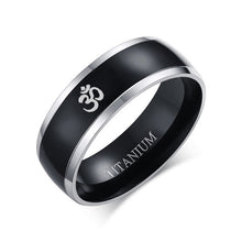 Load image into Gallery viewer, Viking Ring Black Titanium