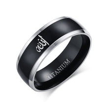 Load image into Gallery viewer, Viking Ring Black Titanium
