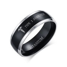 Load image into Gallery viewer, Viking Ring Black Titanium