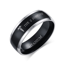 Load image into Gallery viewer, Viking Ring Black Titanium