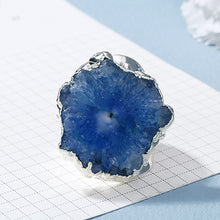 Load image into Gallery viewer, Natural Druzy Stone Ring