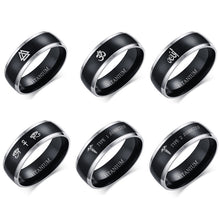 Load image into Gallery viewer, Viking Ring Black Titanium