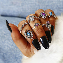 Load image into Gallery viewer, 7pcs / set Fashion Vintage Ring