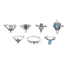 Load image into Gallery viewer, 7pcs / set Fashion Vintage Ring