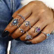 Load image into Gallery viewer, 7pcs / set Fashion Vintage Ring