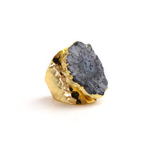 Load image into Gallery viewer, Natural Druzy Stone Ring