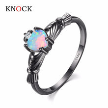 Load image into Gallery viewer, Heart Shape Fire Opal Rings