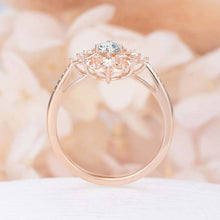 Load image into Gallery viewer, Rose Golden Flower Shape Wedding Ring