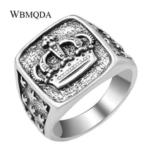 Load image into Gallery viewer, Hip Hop Star Cross Crown Ring