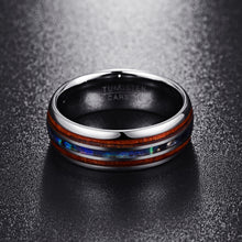 Load image into Gallery viewer, Polished Matte Abalone Shell Ring