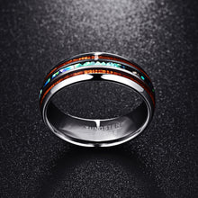 Load image into Gallery viewer, Polished Matte Abalone Shell Ring