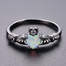 Load image into Gallery viewer, Heart Shape Fire Opal Rings