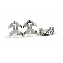 Load image into Gallery viewer, 1 Set/3 Pcs Punk Gold Silver Rings