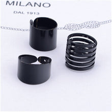 Load image into Gallery viewer, 1 Set/3 Pcs Punk Gold Silver Rings