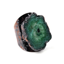 Load image into Gallery viewer, Natural Druzy Stone Ring