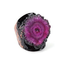 Load image into Gallery viewer, Natural Druzy Stone Ring