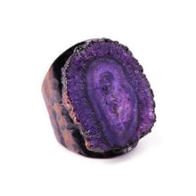 Load image into Gallery viewer, Natural Druzy Stone Ring