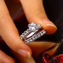 Load image into Gallery viewer, Rhinestone Pair Ring