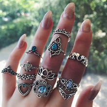 Load image into Gallery viewer, 13 Pcs/Set Bohemian Punk  Ring Set