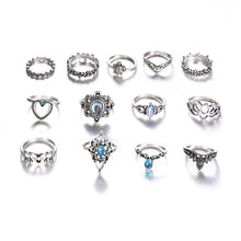 Load image into Gallery viewer, 13 Pcs/Set Bohemian Punk  Ring Set