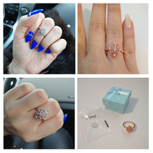 Load image into Gallery viewer, Rose Golden Flower Shape Wedding Ring