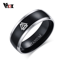 Load image into Gallery viewer, Viking Ring Black Titanium