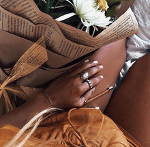 Load image into Gallery viewer, 8 PCS/Set Vintage Opal Knuckle Rings Set